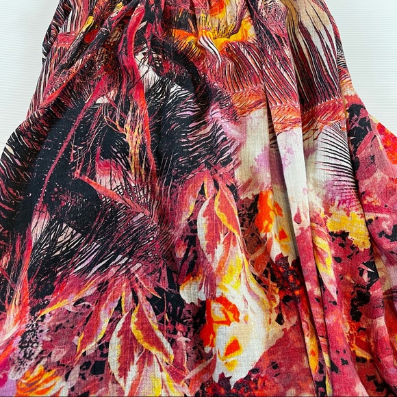 Free People Mika Maxi Dress Sunset Dreams Combo Halter Dress. Sz L - Picture 11 of 16